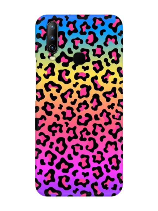 Neon Rainbow Colored Snap Case for Vivo U10 Zapvi