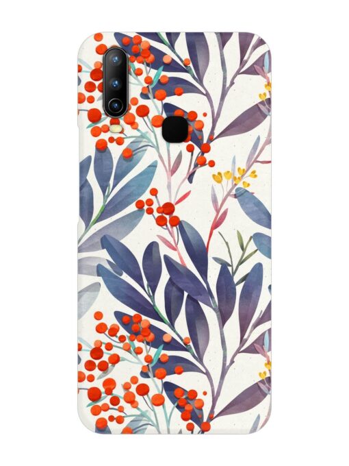 Seamless Floral Pattern Snap Case for Vivo U10 Zapvi