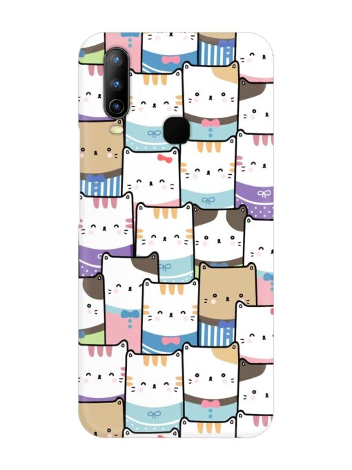 Cute Adorable Cat Snap Case for Vivo U10 Zapvi