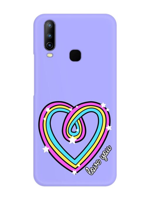 Colorful Rainbow Heart Snap Case for Vivo U10 Zapvi