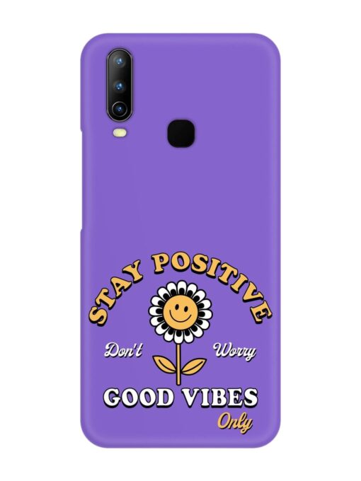 Retro Positive Flower Snap Case for Vivo U10 Zapvi