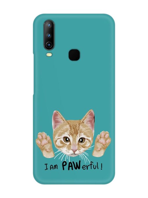 Typography Slogan Cat Snap Case for Vivo U10 Zapvi