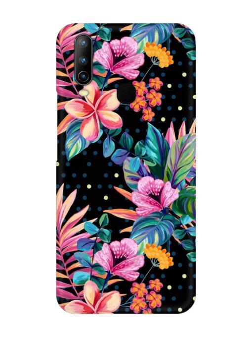 Seamless Floral Pattern Snap Case for Vivo U10 Zapvi