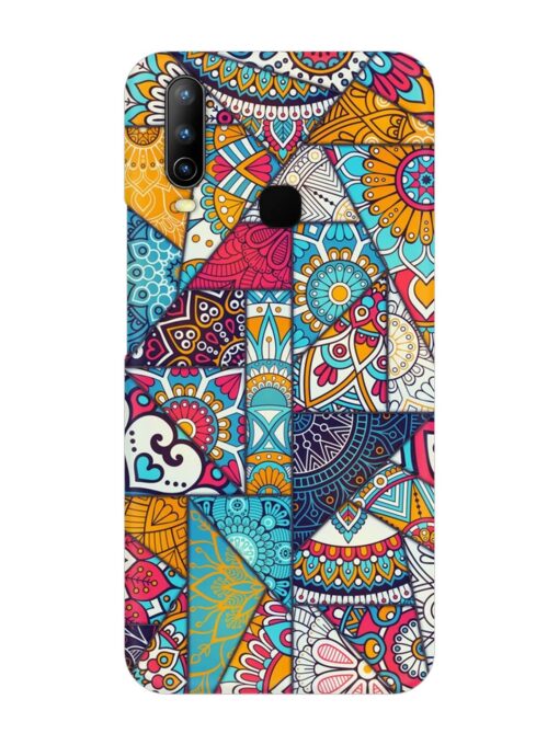 Patchwork Pattern Vintage Snap Case for Vivo U10 Zapvi