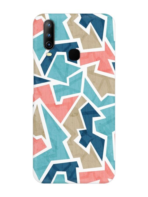 Vintage Geometric Triangle Snap Case for Vivo U10 Zapvi