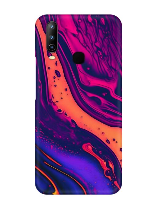 Fluid Blue Pink Art Snap Case for Vivo U10 Zapvi