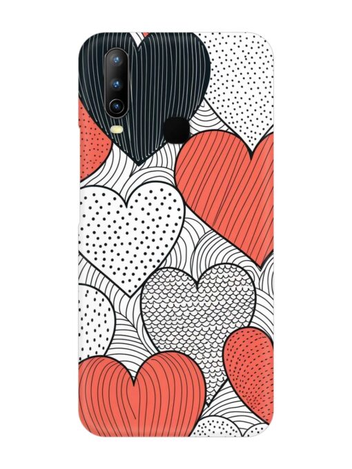 Girly Heart Seamless Snap Case for Vivo U10 Zapvi