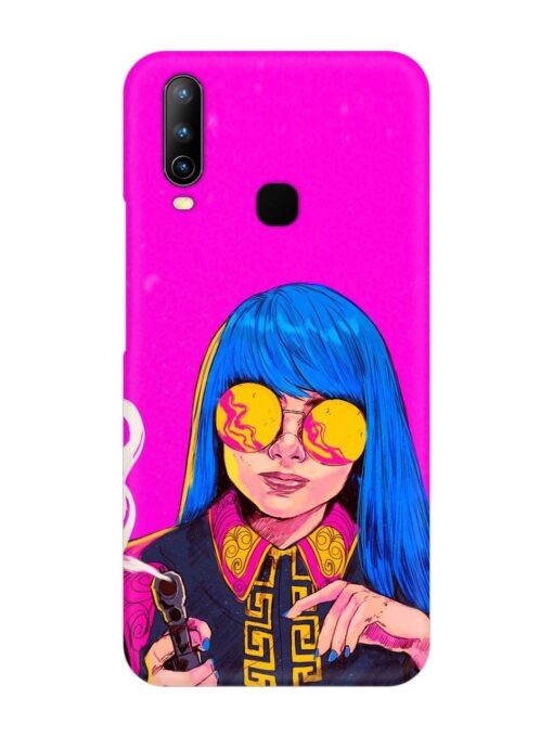 Aesthetic Anime Girl Snap Case for Vivo U10 Zapvi