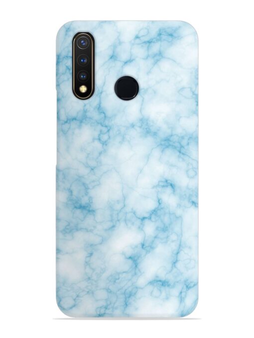 Blue White Natural Marble Snap Case for Vivo U20 Zapvi