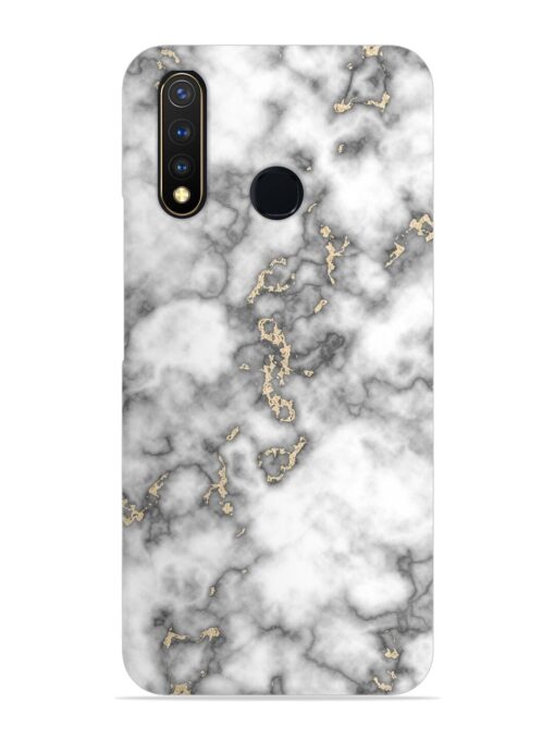 Gray And Gold Marble Snap Case for Vivo U20