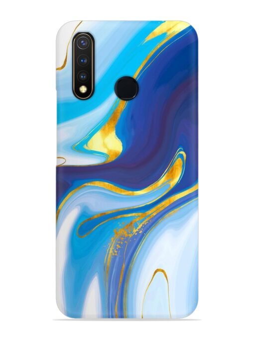 Watercolor Background With Golden Foil Snap Case for Vivo U20