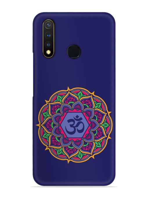 Om Mandala Art Blue Snap Case for Vivo U20 Zapvi