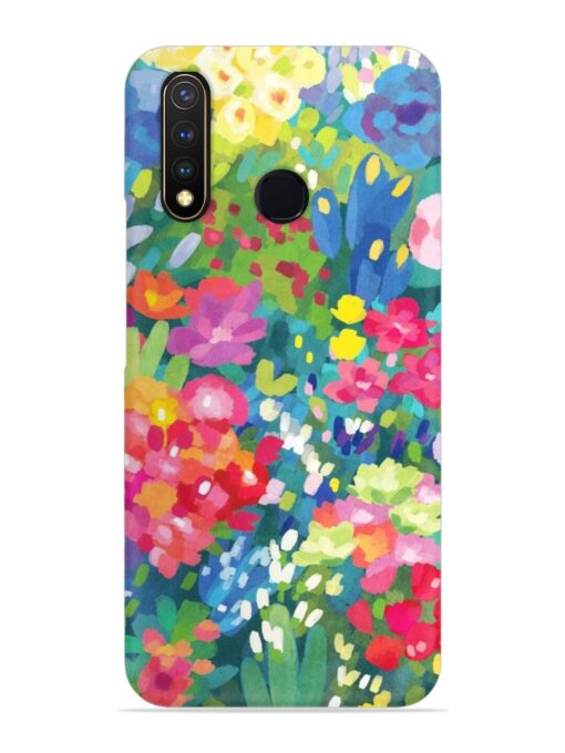 Watercolor Flower Art Snap Case for Vivo U20 Zapvi