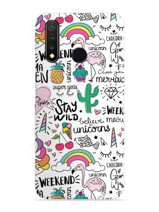 Unicorn Ice Cream Snap Case for Vivo U20