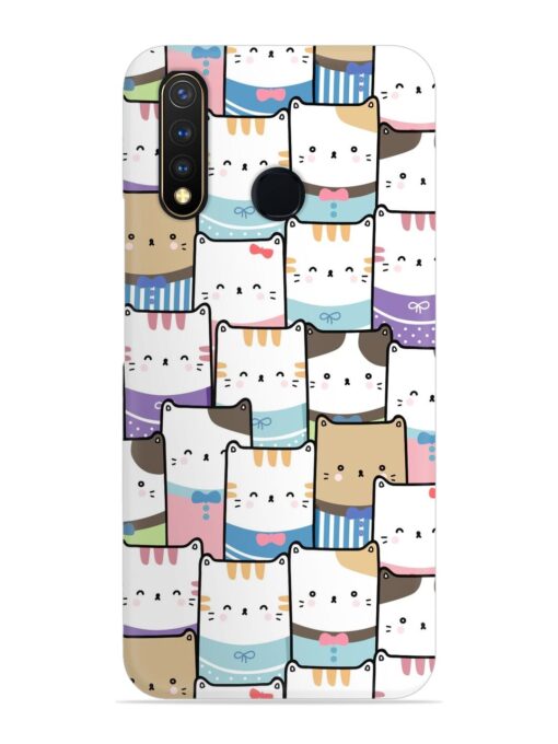 Cute Adorable Cat Snap Case for Vivo U20 Zapvi