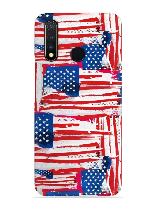 Usa Flag Seamless Snap Case for Vivo U20 Zapvi