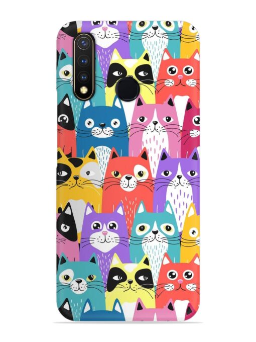 Funny Cartoon Cats Snap Case for Vivo U20