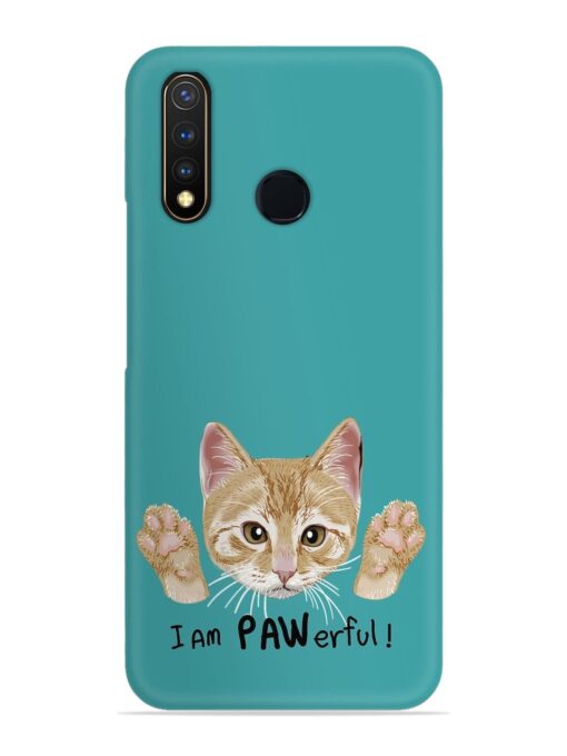 Typography Slogan Cat Snap Case for Vivo U20