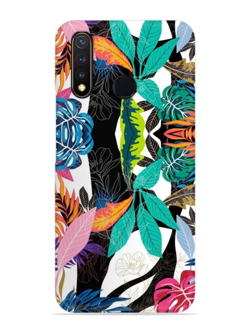 Floral Pattern Bright Snap Case for Vivo U20 Zapvi