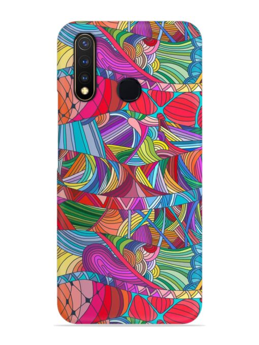 Seamless Patterns Hand Drawn Snap Case for Vivo U20 Zapvi