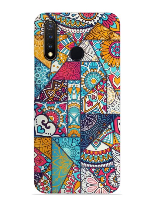 Patchwork Pattern Vintage Snap Case for Vivo U20 Zapvi