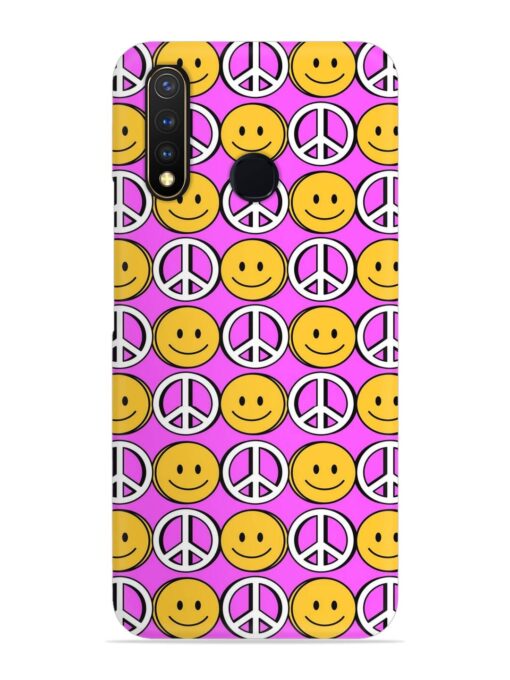 Smiley Face Peace Snap Case for Vivo U20 Zapvi