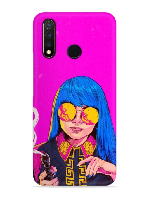 Aesthetic Anime Girl Snap Case for Vivo U20 Zapvi