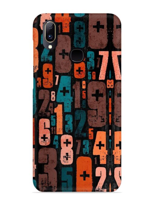 0 To 9 Art Snap Case for Vivo V11 Zapvi