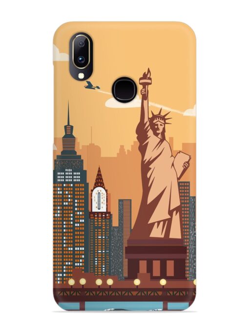 New York Statue Of Liberty Architectural Scenery Snap Case for Vivo V11 Zapvi