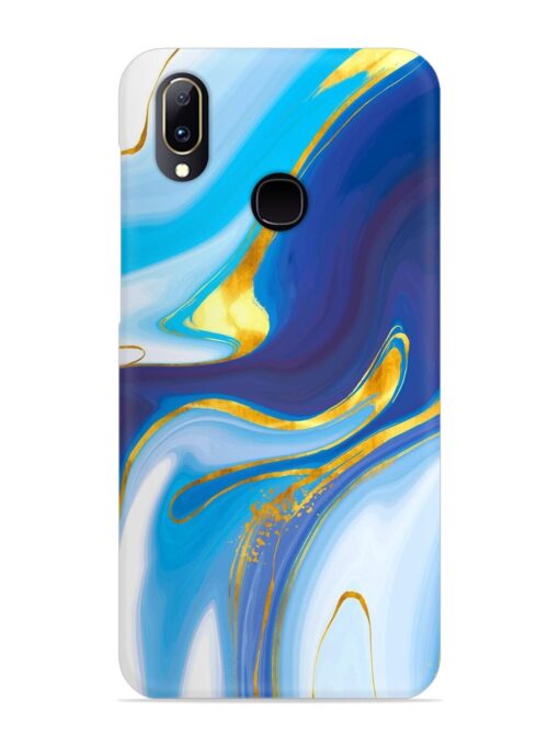 Watercolor Background With Golden Foil Snap Case for Vivo V11 Zapvi