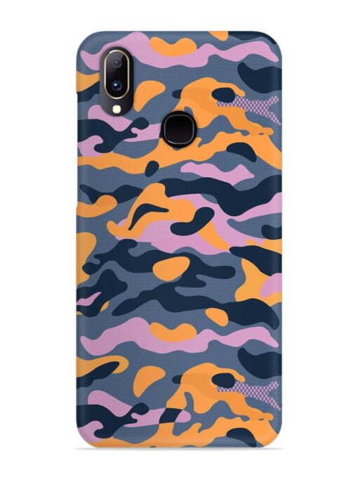 Camouflage Army Military English Orange Art Snap Case for Vivo V11 Zapvi