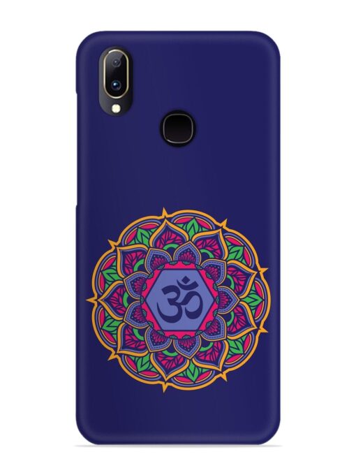 Om Mandala Art Blue Snap Case for Vivo V11 Zapvi