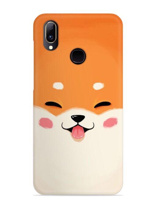 Cute Dog Face Vector Snap Case for Vivo V11 Zapvi