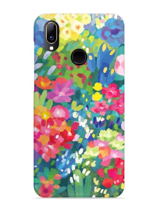 Watercolor Flower Art Snap Case for Vivo V11 Zapvi