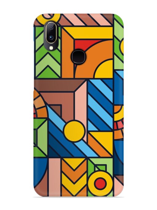 Colorful Geometric Snap Case for Vivo V11 Zapvi