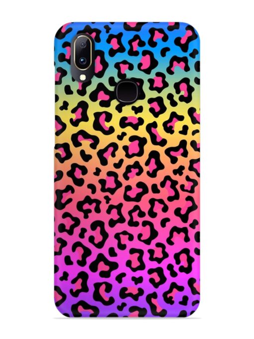 Neon Rainbow Colored Snap Case for Vivo V11 Zapvi