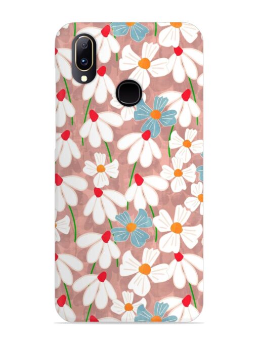 Abstract Petal Flowers Snap Case for Vivo V11 Zapvi