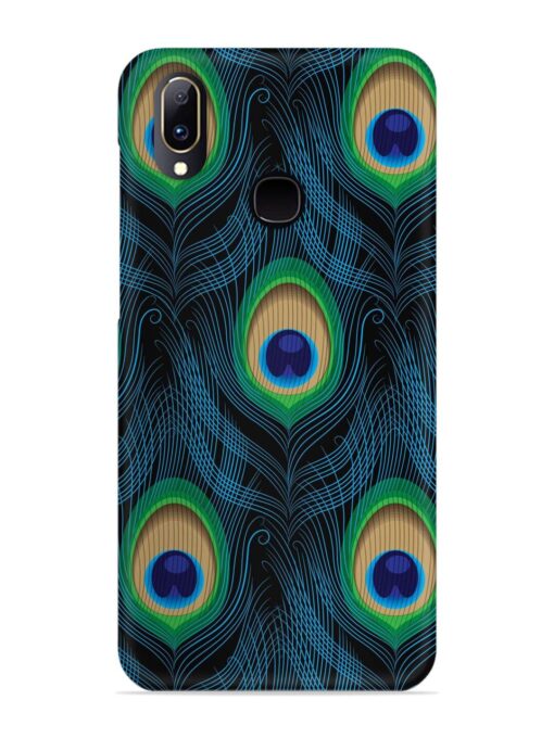 Seamless Pattern Peacock Snap Case for Vivo V11 Zapvi