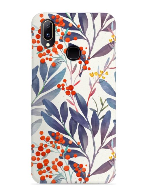 Seamless Floral Pattern Snap Case for Vivo V11 Zapvi