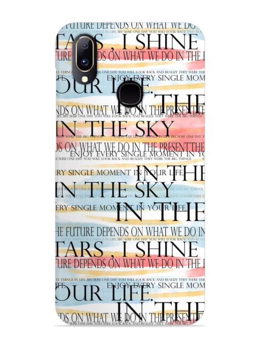 Seamless Slogans Pattern Snap Case for Vivo V11 Zapvi