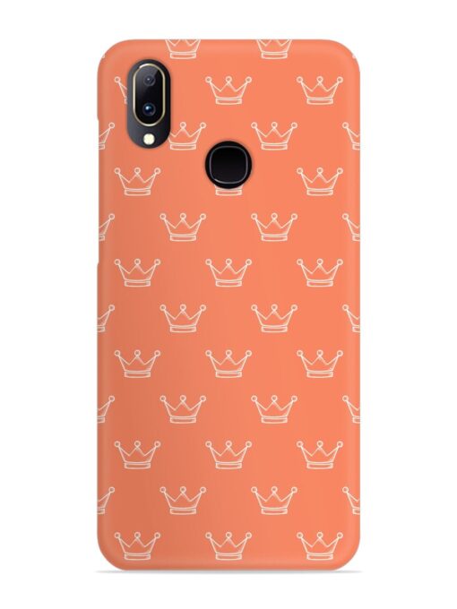 Hand Drawn Crown Snap Case for Vivo V11 Zapvi