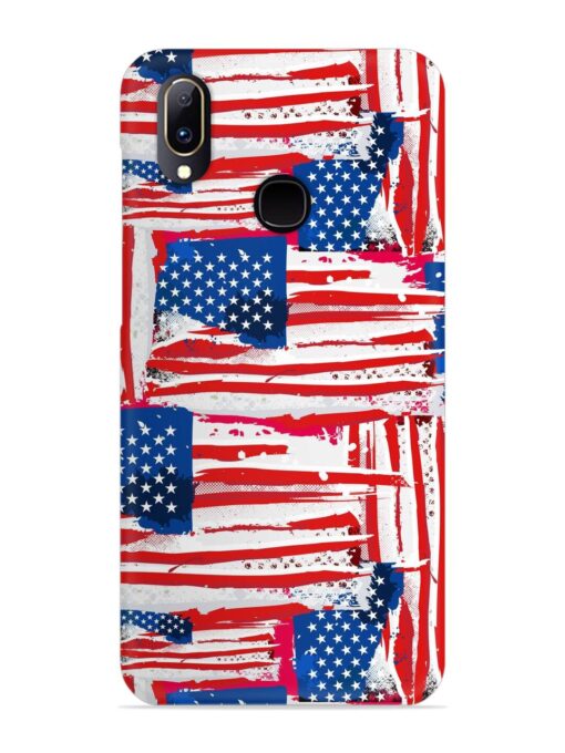 Usa Flag Seamless Snap Case for Vivo V11 Zapvi