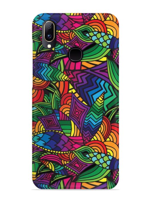 Abstract Multicolor Seamless Snap Case for Vivo V11 Zapvi