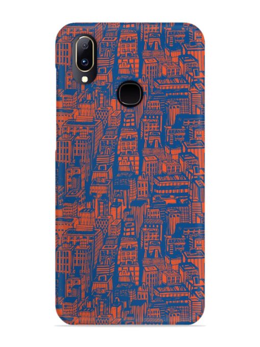 Hand Drawn Seamless Snap Case for Vivo V11 Zapvi