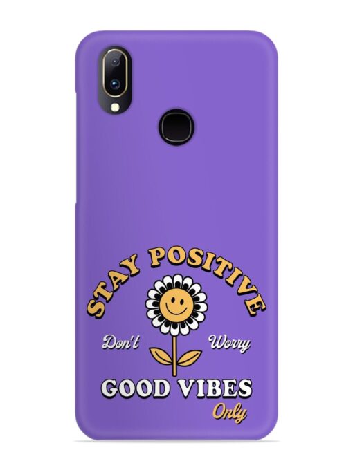 Retro Positive Flower Snap Case for Vivo V11 Zapvi