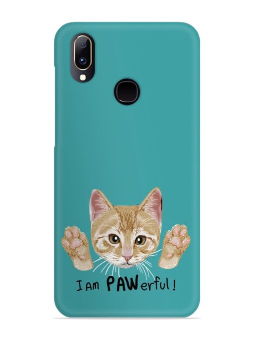 Typography Slogan Cat Snap Case for Vivo V11 Zapvi