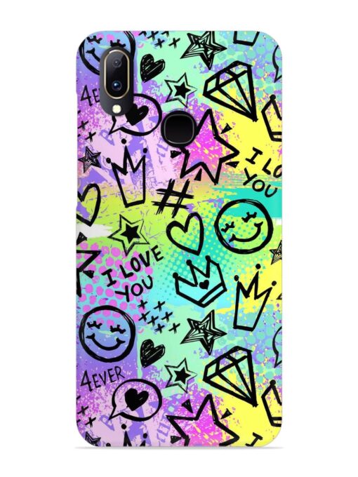 Bright Seamless Pattern Snap Case for Vivo V11 Zapvi