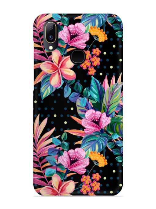 Seamless Floral Pattern Snap Case for Vivo V11 Zapvi