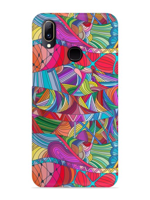 Seamless Patterns Hand Drawn Snap Case for Vivo V11 Zapvi