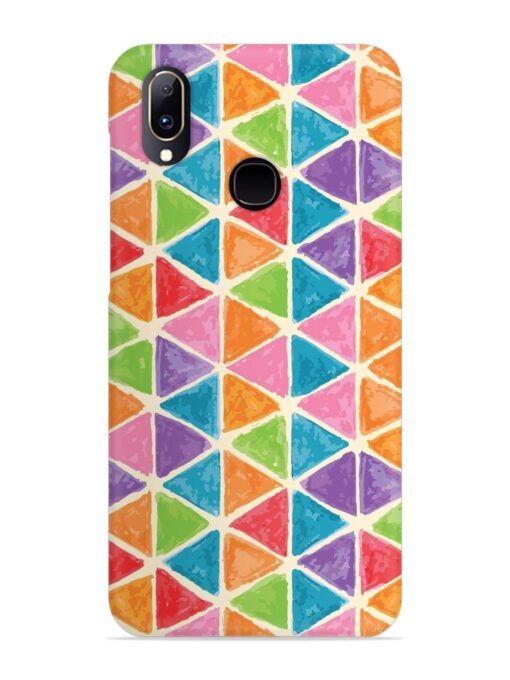 Seamless Colorful Isometric Snap Case for Vivo V11 Zapvi